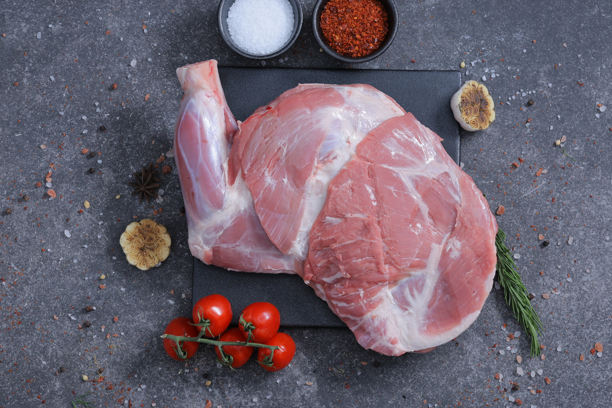 Syrian Lamb Shoulder Marinated - <p>Marinated Lamb Shoulder – With yogurt, butter, salt, black pepper, white vinegar, and sweet pepper; wrapped in baking paper and aluminum foil</p>