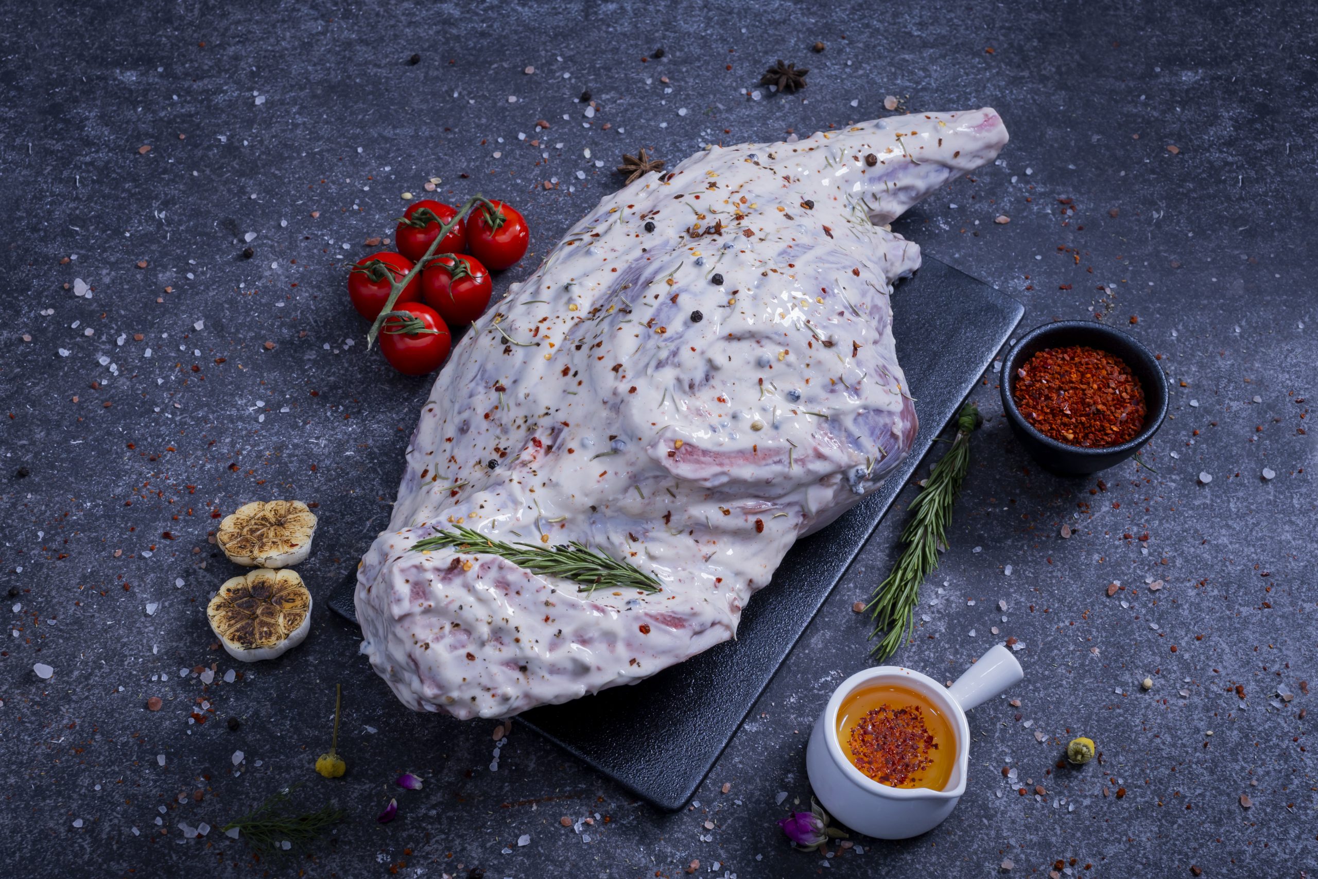 Local Lamb Shoulder Marinated